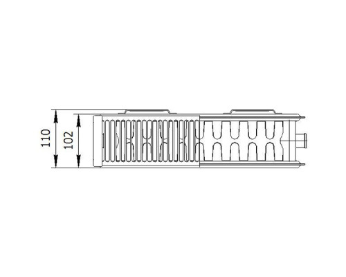 Стальной панельный радиатор отопления Лемакс С22/300/ 1100