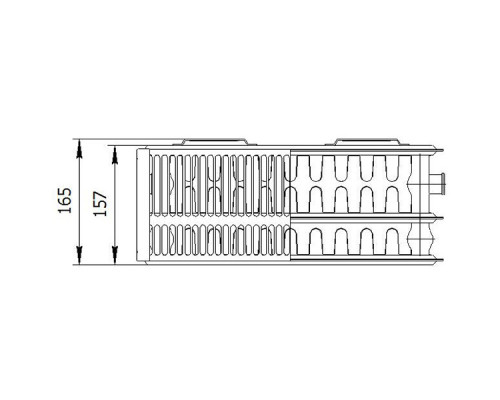 Стальной панельный радиатор отопления Лемакс С33/300/ 1100