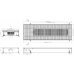 Внутрипольный конвектор с естественной конвекцией Eva KC.100.303.1000