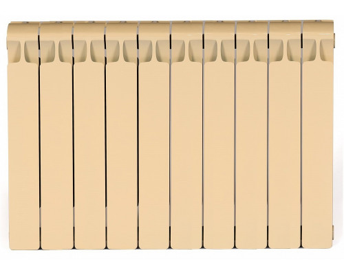 Биметаллический секционный радиатор отопления Rifar Monolit 500 / 10 секций Бeж