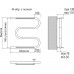 Полотенцесушитель водяной Terminus М-образный с полкой (1 ) 500х700